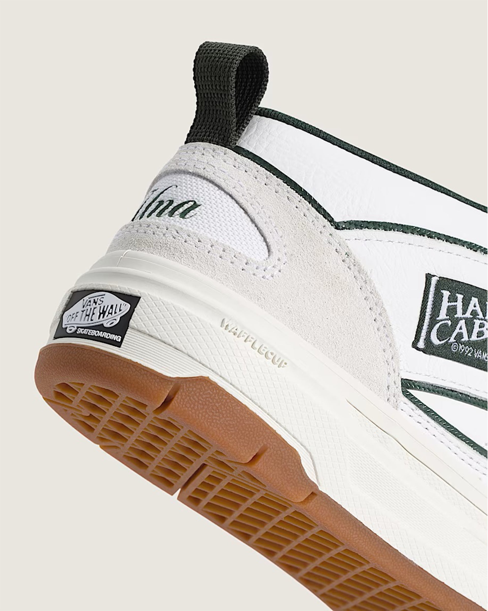 Vans Skate Half Cab Wafflecup Shoe - Una Farrar Utility Block Blanc De Blanc