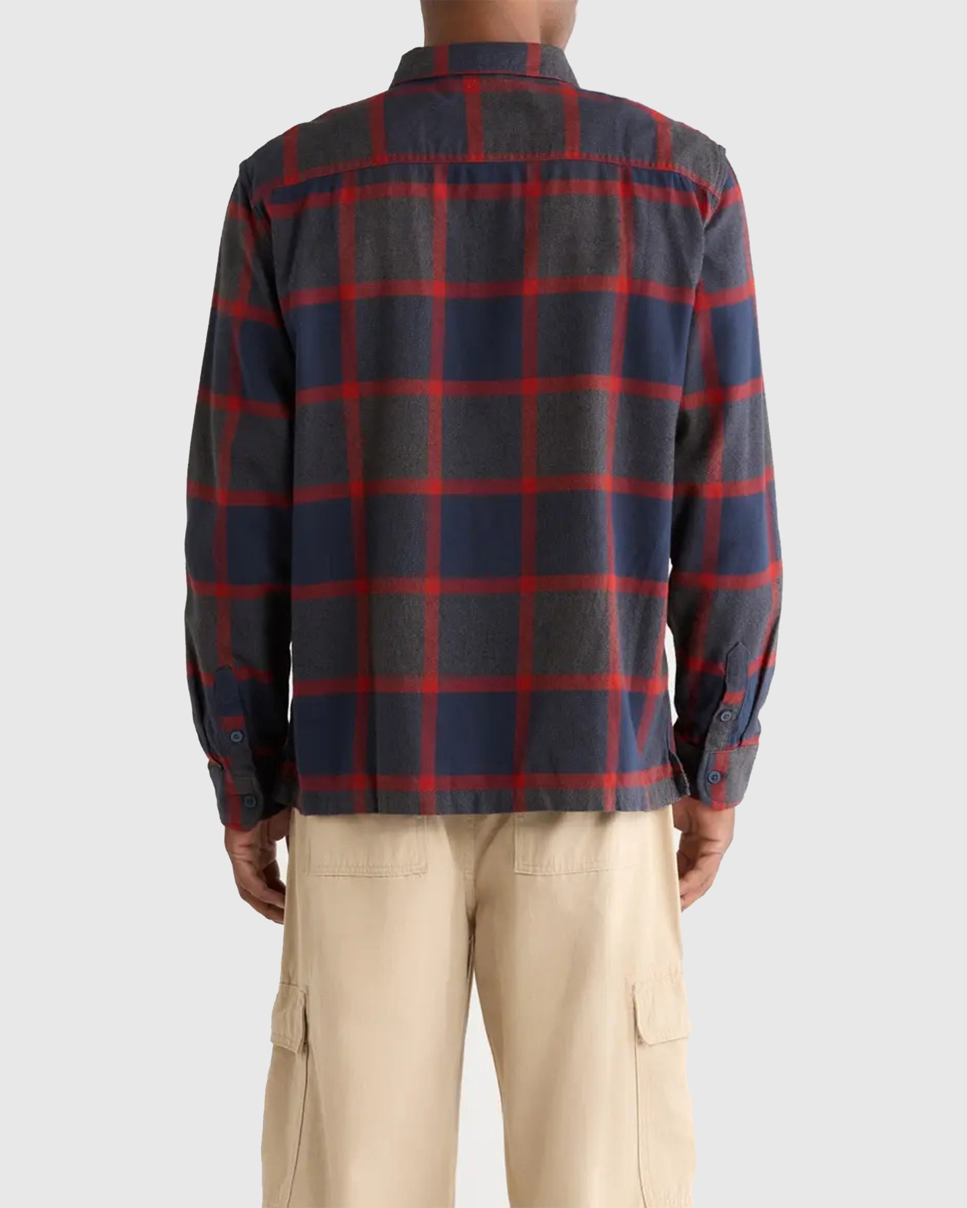 Vans Larkspur Plaid Flannel - Parisian Night/Poppy Ember