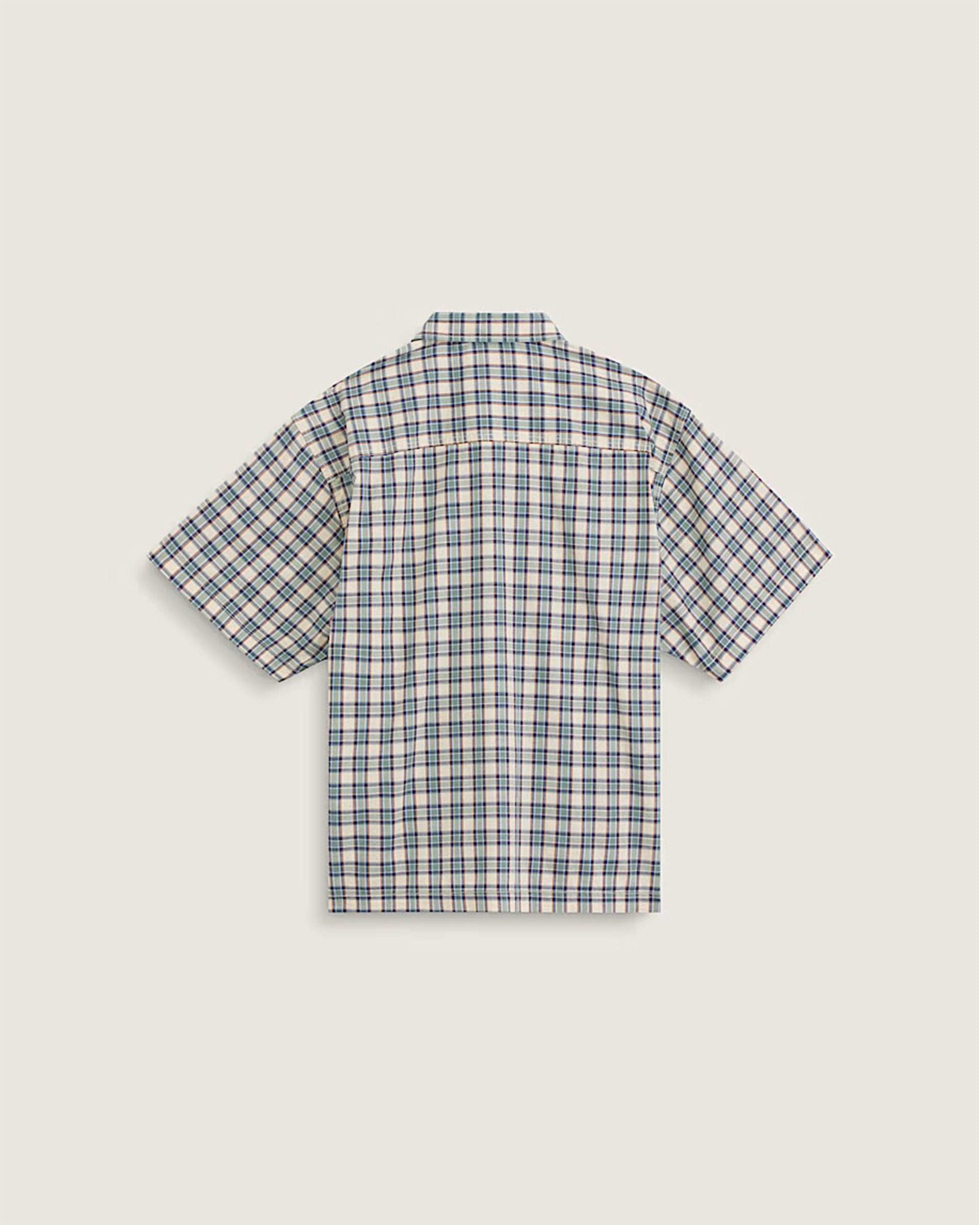 Vans Larkspur Timber Plaid Short Sleeve Shirt - Almond Crisp