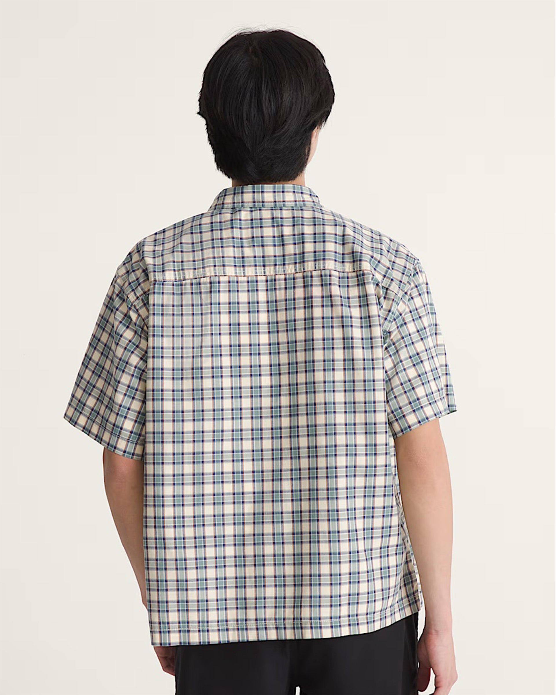 Vans Larkspur Timber Plaid Short Sleeve Shirt - Almond Crisp