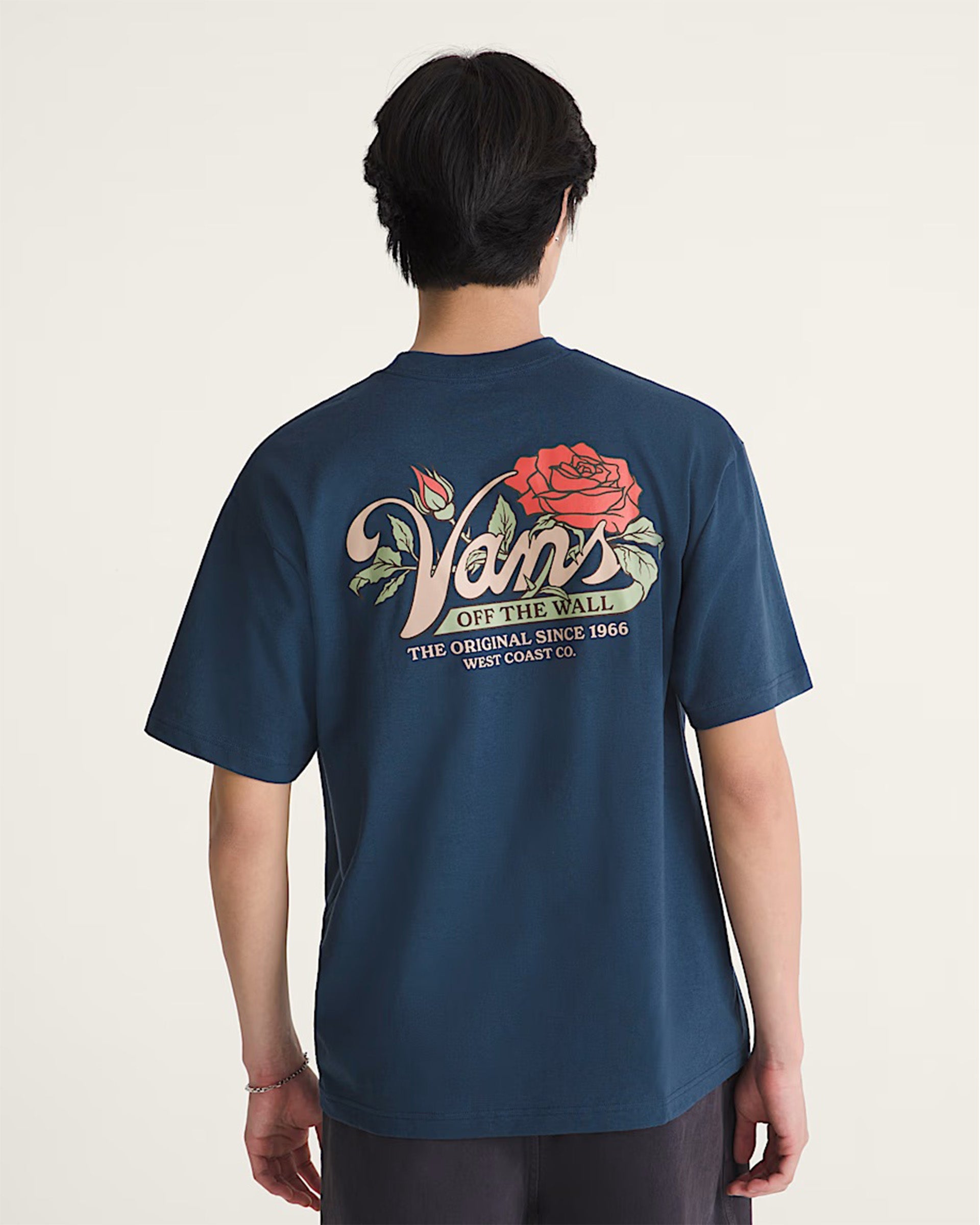Vans Old Skool Bloom Short Sleeve T-Shirt - Dress Blues
