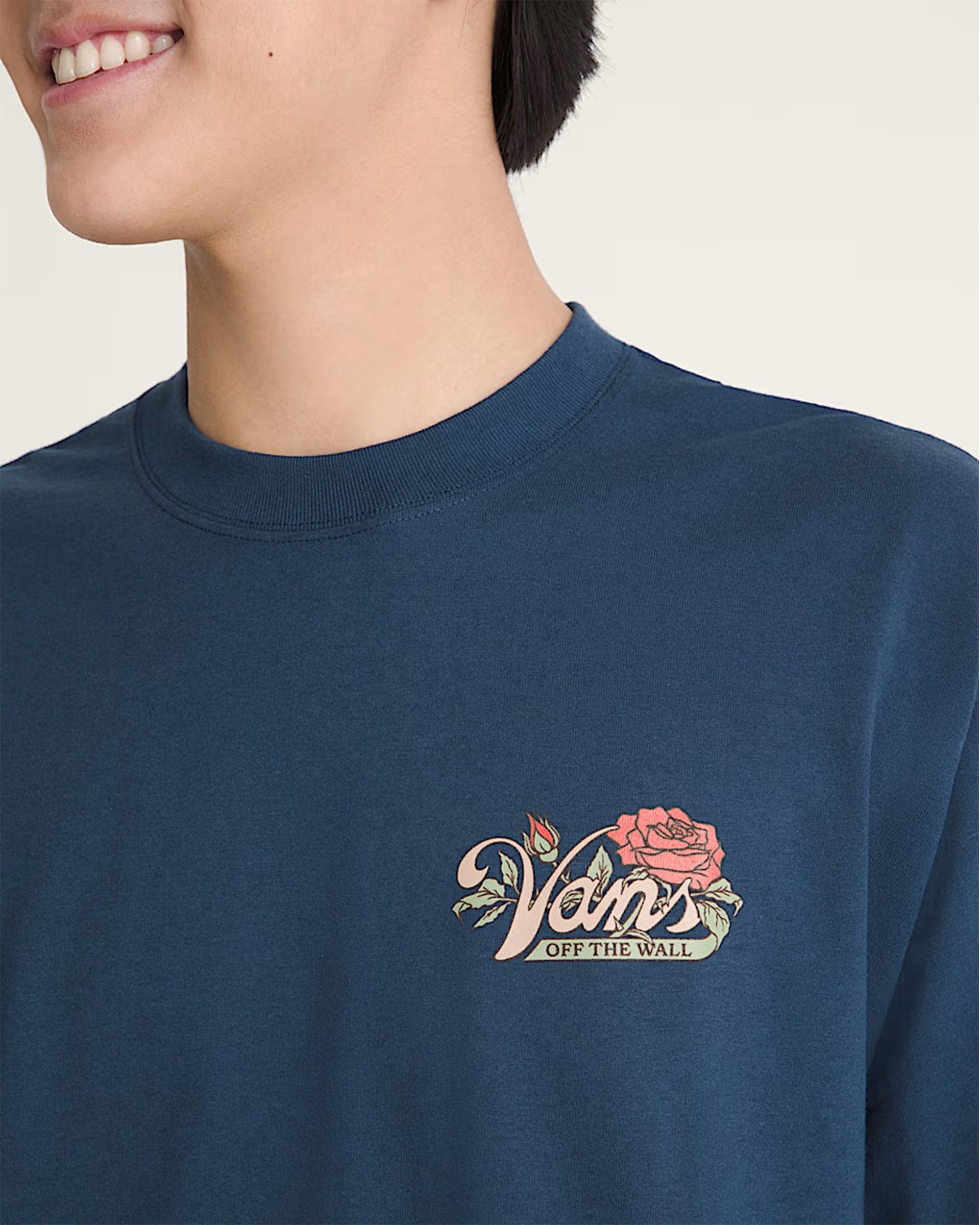 Vans Old Skool Bloom Short Sleeve T-Shirt - Dress Blues