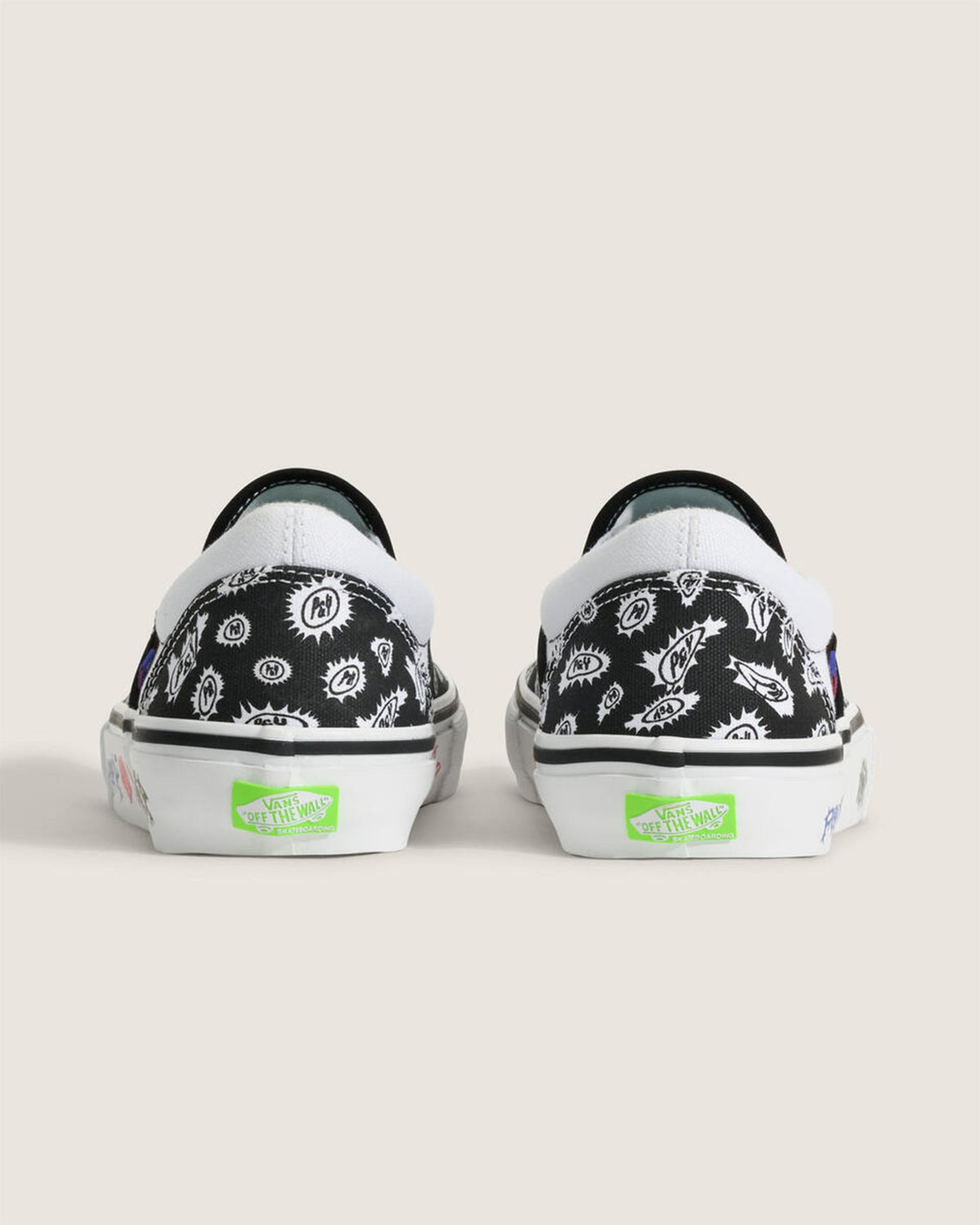 Vans x Punkandyo Skate Slip-On Shoes - Black/White