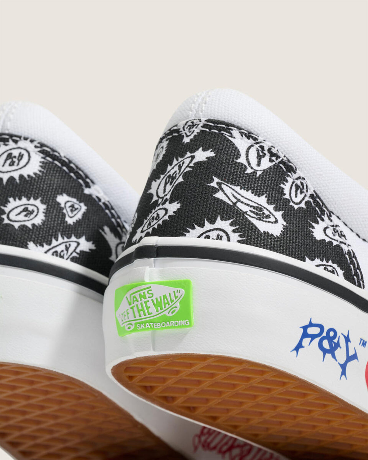 Vans x Punkandyo Skate Slip-On Shoes - Black/White