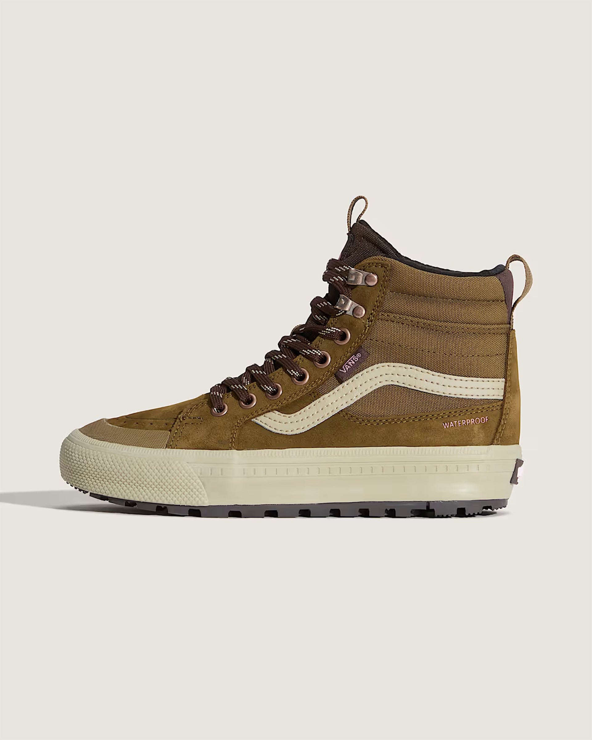 Vans Sk8-Hi Waterproof Insulated Shoe - Brown/Pink
