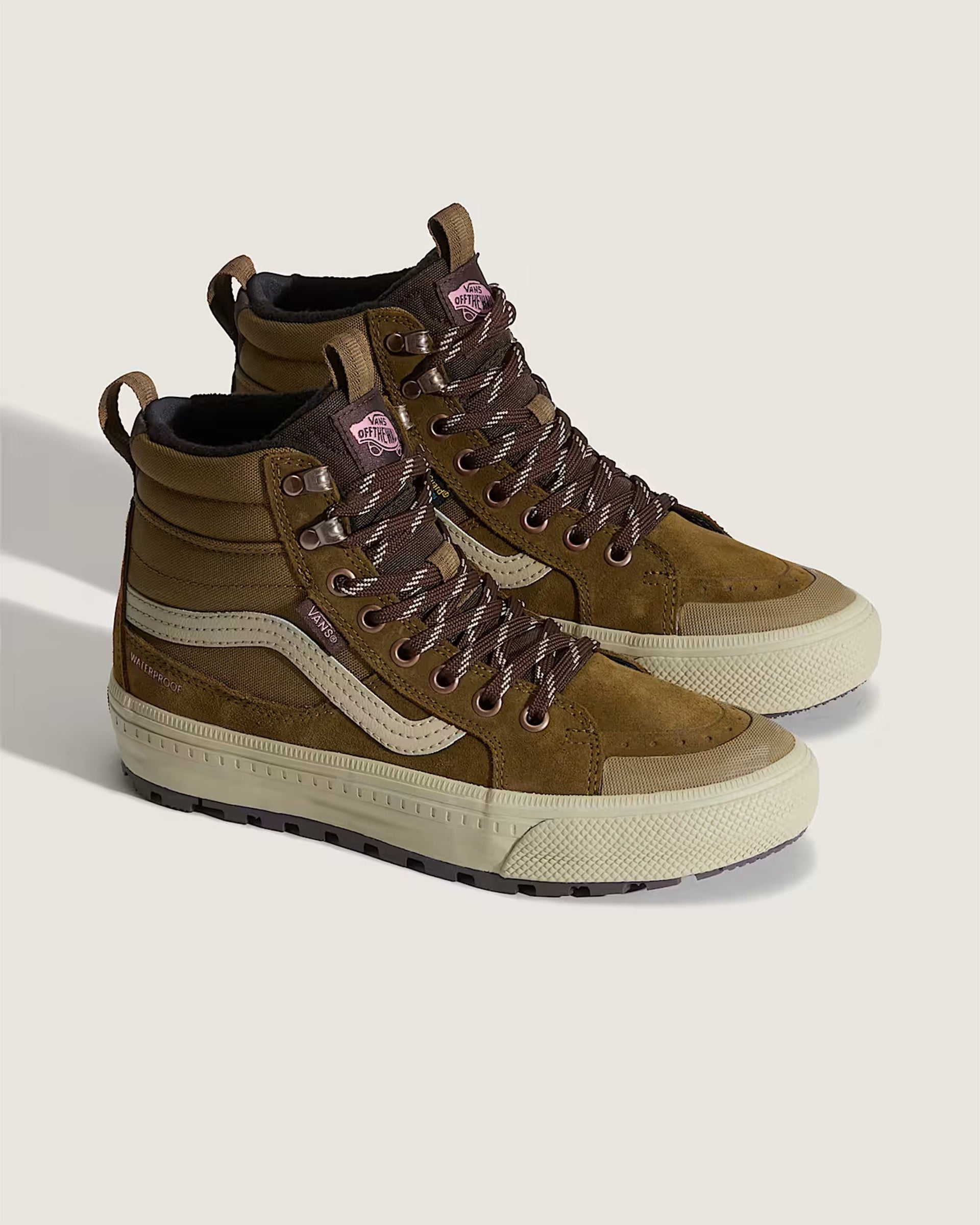 Vans Sk8-Hi Waterproof Insulated Shoe - Brown/Pink
