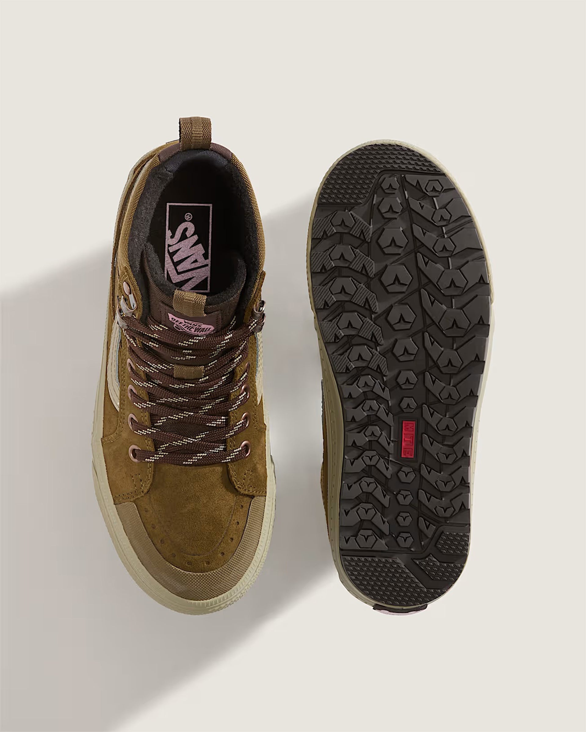Vans Sk8-Hi Waterproof Insulated Shoe - Brown/Pink