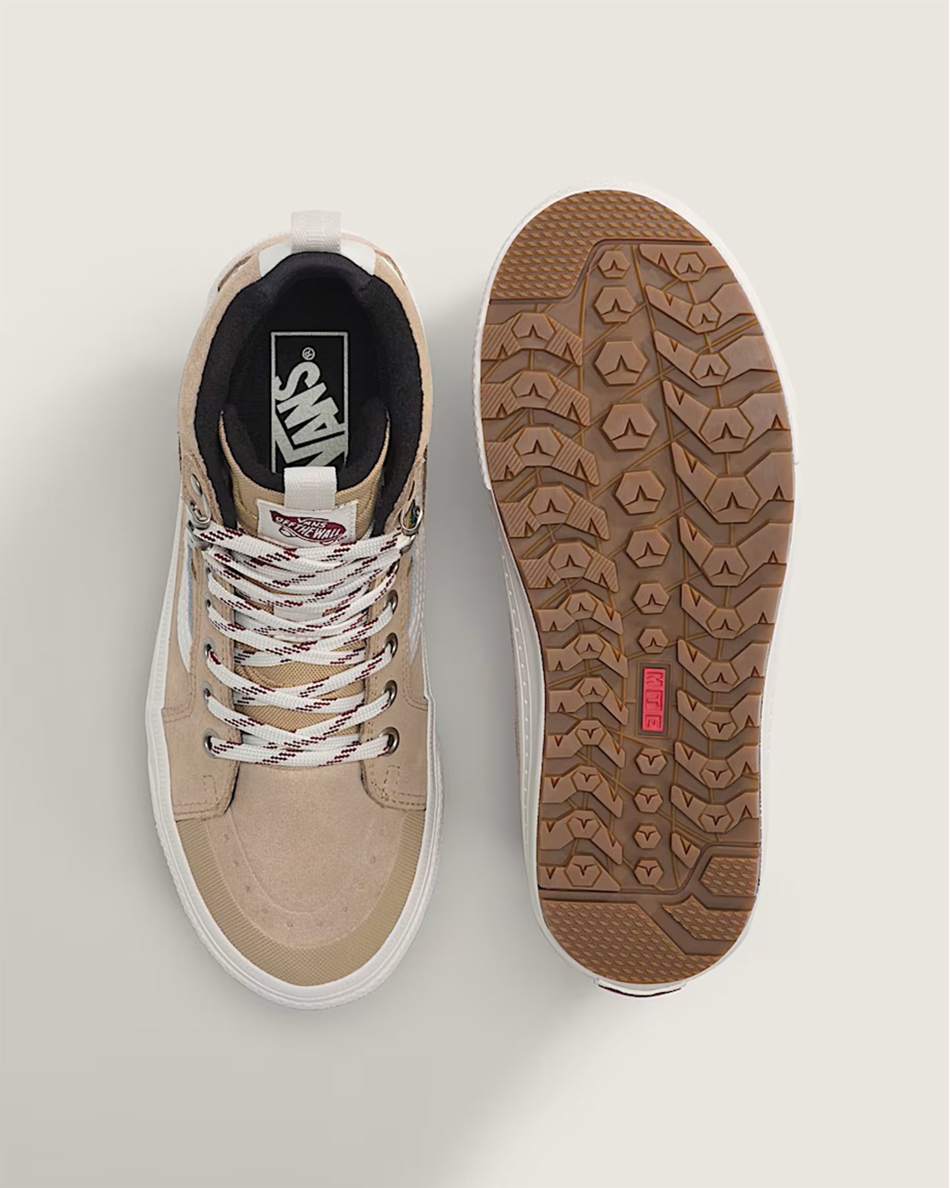 Vans Sk8-Hi Waterproof Insulated Shoe - Brown/White