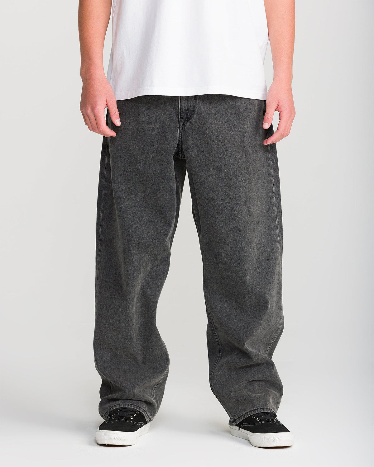 Billow Denim Pants - Charcoal Black