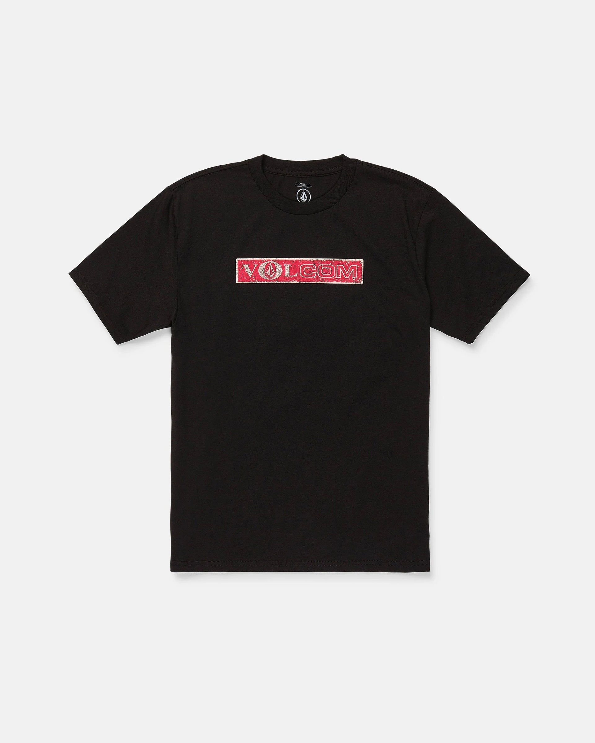 Volcom Dual Euro Short Sleeve T-Shirt - Black