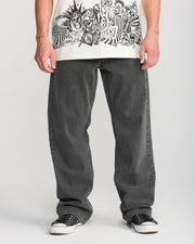 Volcom Pipe Dreams Denim Pants - Charcoal Black