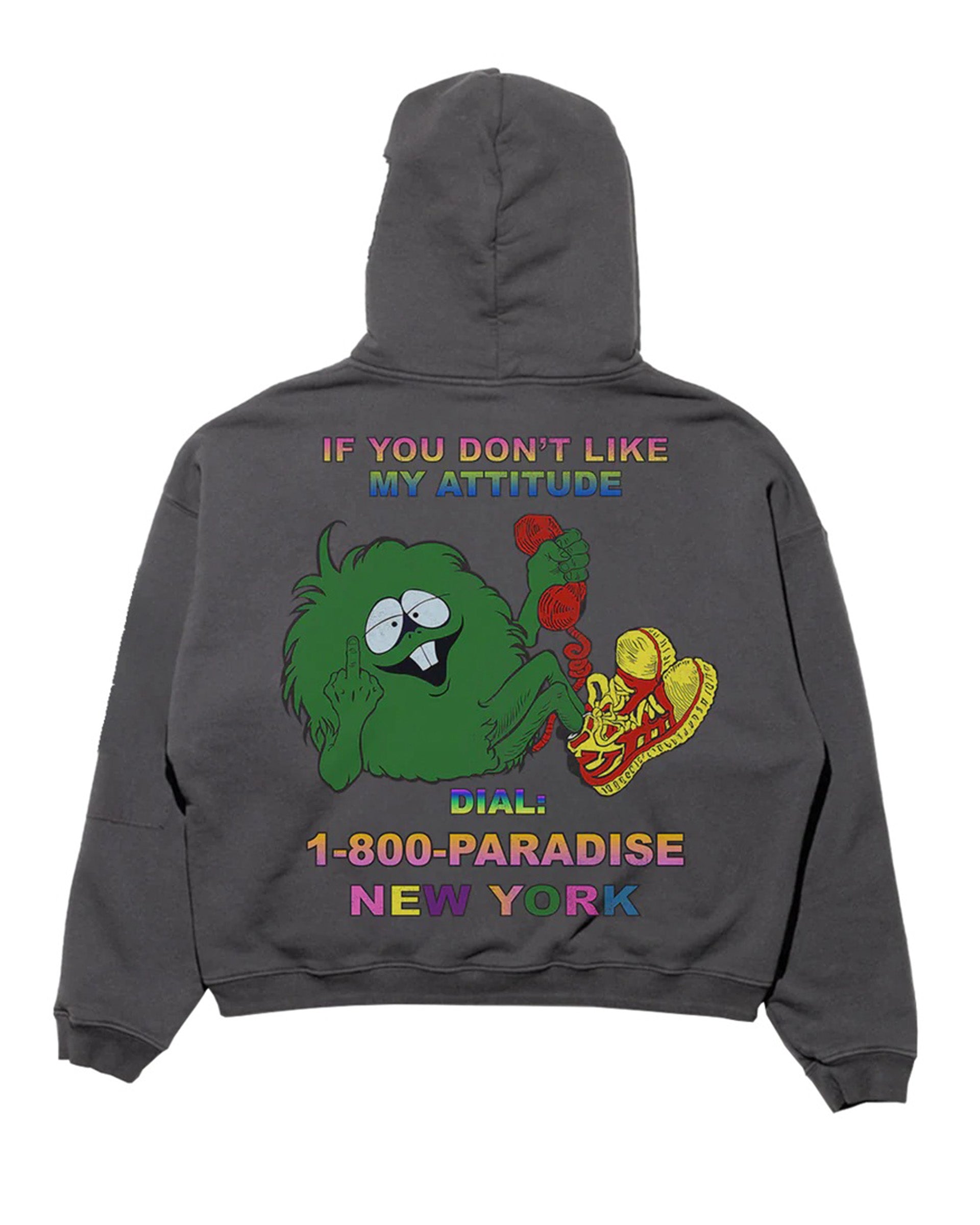 Paradise NYC Attitude Zip-Up Hoodie