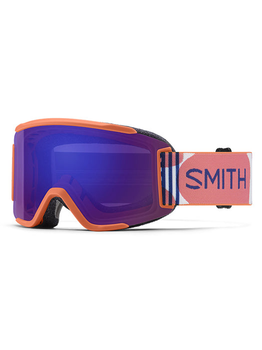 Smith Optics Squad S Snow Goggles (PS) - Coral Riso Print/ ChromaPop Everyday Violet Mirror