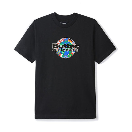 Butter Goods Mens Global Equipment S/S T-Shirt Black
