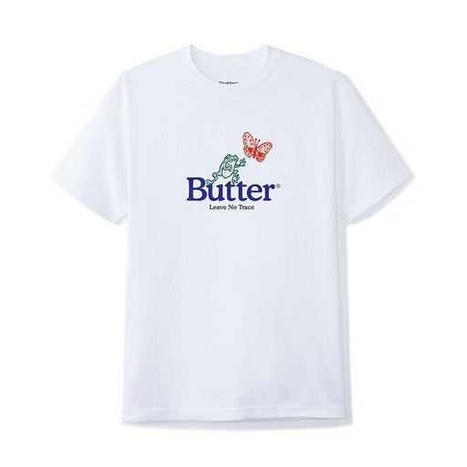 Butter Goods Mens Leave No Trace S/S T-Shirt White