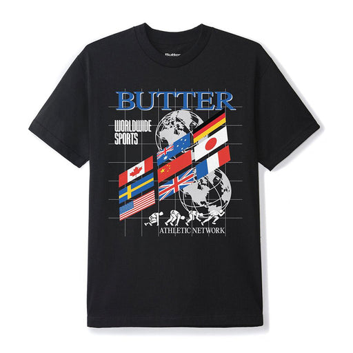 Butter Goods Mens Track S/S T-Shirt Black