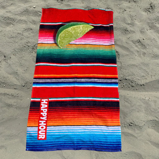 Happy Hour Shades Chaser Beach Towel