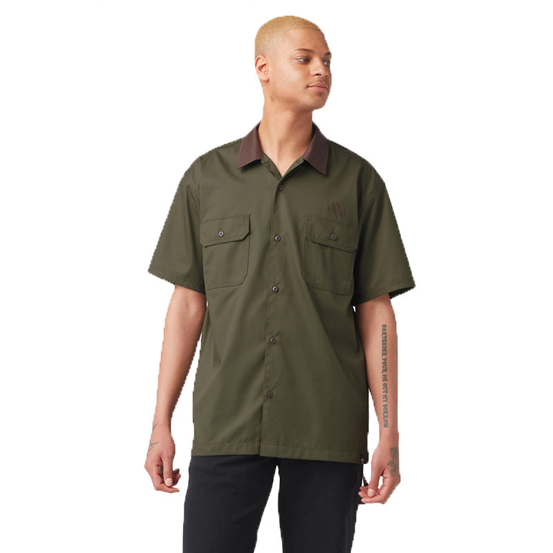 military collar shirt