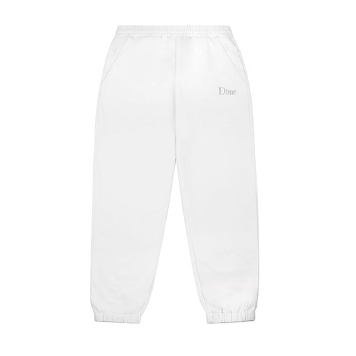 Dime Men's Classic Small Logo Sweatpants White