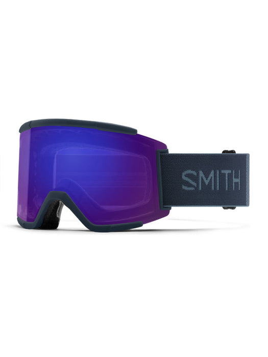 Smith Optics Squad XL Snowboard Goggles (PS) - French Navy/ ChromaPop Everyday Violet Mirror 