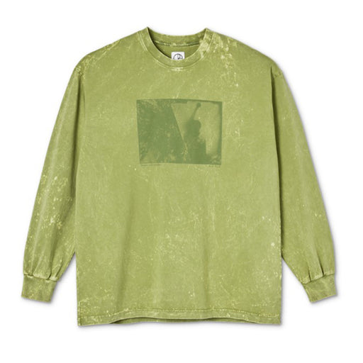 Polar Skate Co. Men's Leaves And Window L/S Tee Pea Green