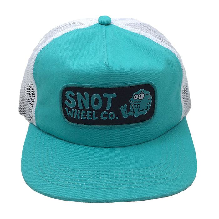 Snot Wheel Co Snot Patch Trucker Hat Teal