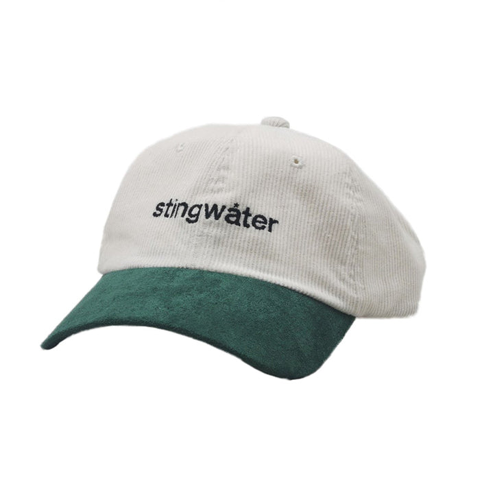 Stingwater Two Tone Corduroy/ Suede Hat White/ Green