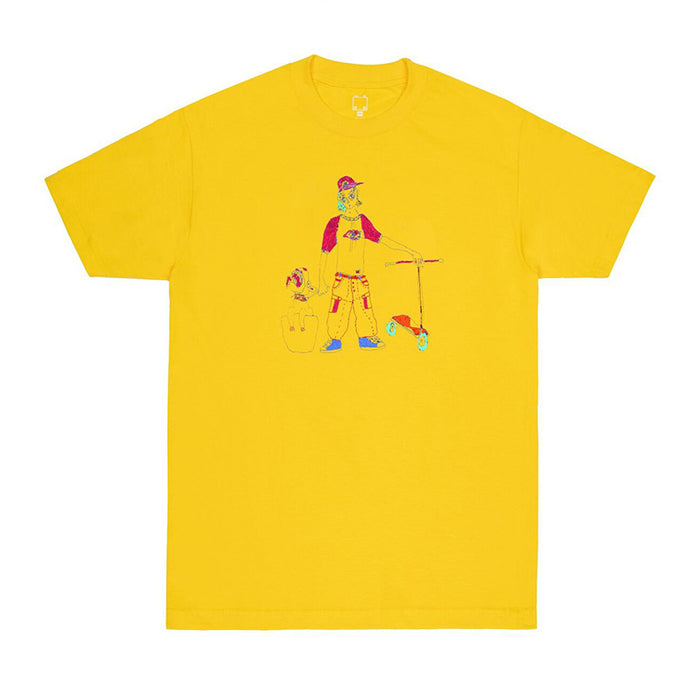 WKND Mens Scooter S/S T-Shirt Yellow