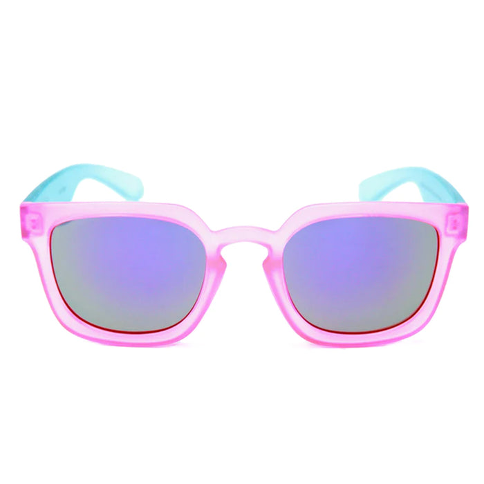 Happy Hour Shades Wolf Pup Sunglasses - Pink Blue 