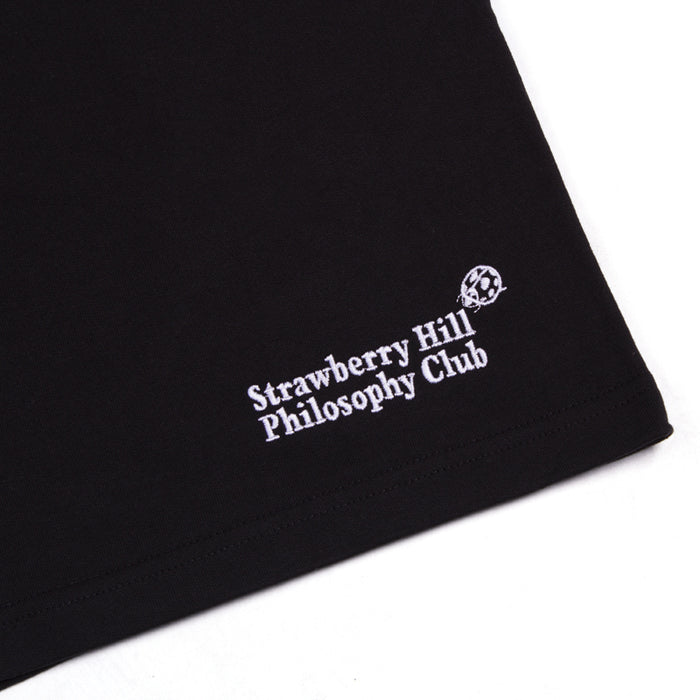 Strawberry Hill Philosophy Club Embroidered Logo Sweat Shorts