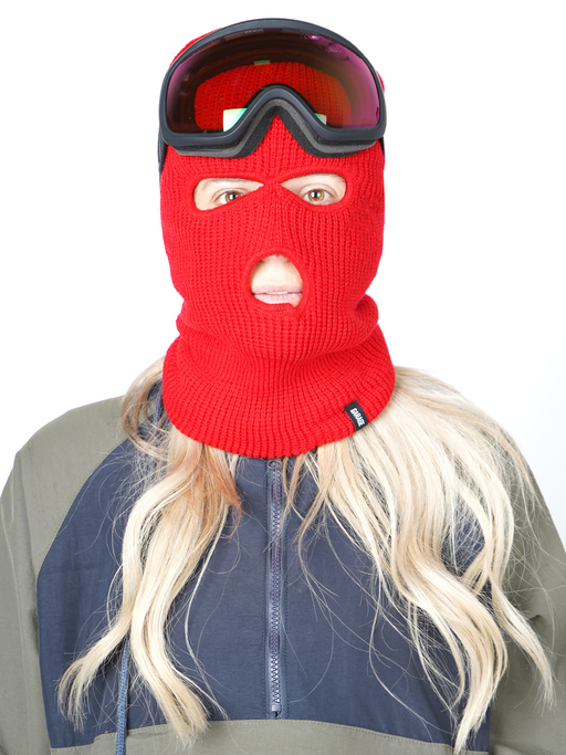 Garage Skateshop Ian Knitted Balaclava Ski Mask- red