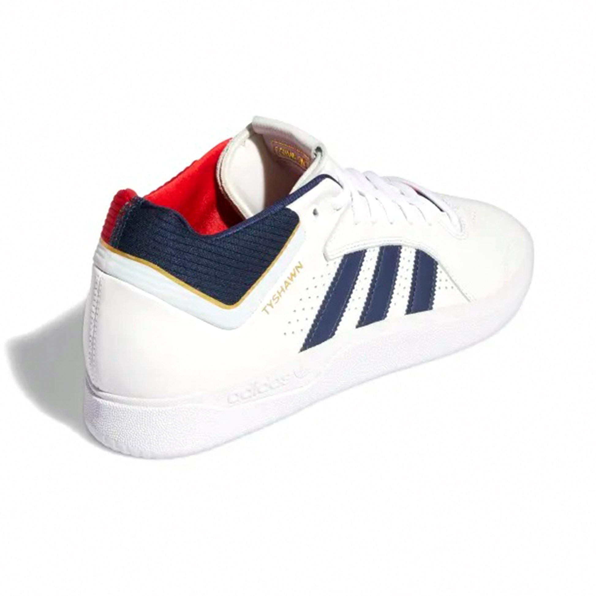 Adidas Tyshawn Jones Pro Shoe - Cloud White/Collegiate Navy/Gold Metallic